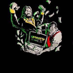 Pro wrestling tees wwe wwf money inc irs million dollar man Ted dibiase tshirt